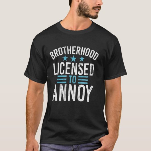 迷惑をかける許可を得た兄弟愛 Tシャツ (正面)