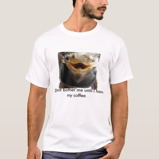 迷惑を掛けないで下さい私に…. 髭があるドラゴン Tシャツ (正面)