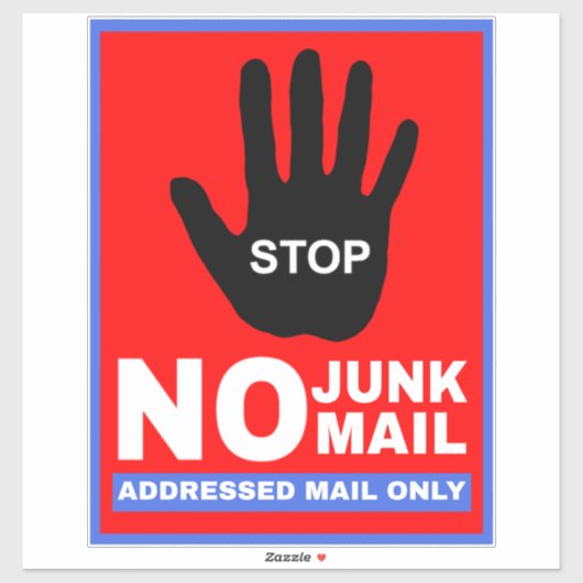 迷惑ストップメールアドレス指定メールなし – 不要 シール (シート)