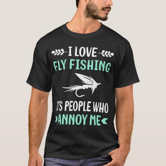 迷惑フライ釣り Tシャツ (正面)