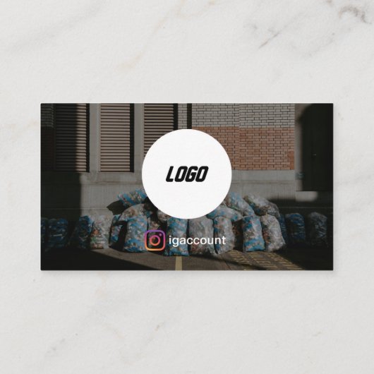 迷惑メールの削除の配送サービスアイディア 名刺 (裏面)