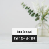 迷惑メールの削除(白黒)プロモーション 名刺 (スタンド正面)