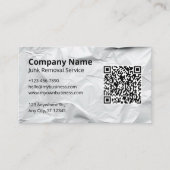 迷惑メールの取り外し配送サービスロゴテンプレートアイディア 名刺 (正面)