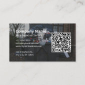 迷惑メール削除サービス詳細ロゴQRコード 名刺 (正面)