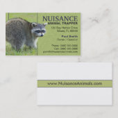 迷惑動物のわな猟師 名刺 (正面/裏面)