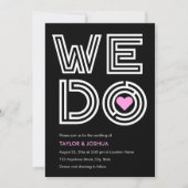 迷路のような愛 | 我々は迷路ハート結婚 招待状 (正面)