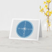 迷路のエコー11回路の中国のな青石 カード (黄色い花)