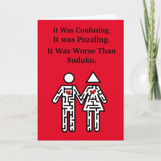 迷路のカップルが見つけたラブカード カード (正面)