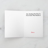 迷路のカップルが見つけたラブカード カード (内部)