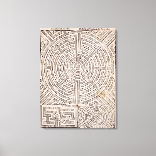 迷路のデザイン、ジョーの「オランダ庭師」から キャンバスプリント (正面)
