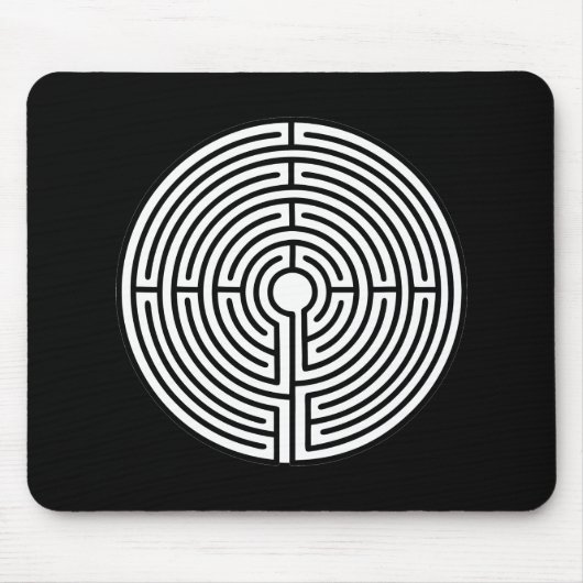 迷路の円形 マウスパッド (正面)