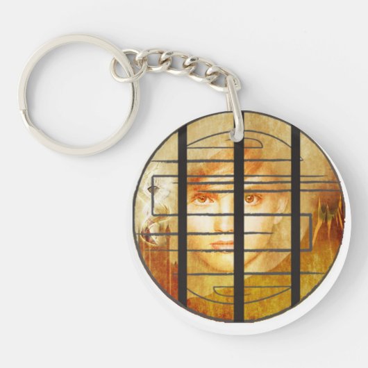 迷路の壁 キーホルダー (正面)