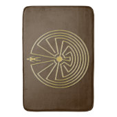 迷路の男の金ゴールド+あなたの背景 バスマット (正面縦)