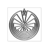 迷路の男の金ゴールド+あなたの背景 ラバースタンプ (インプリント)