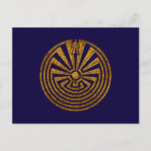 迷路の男、人生の旅、私は糸井。 ポストカード (正面)