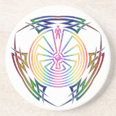 迷路の男 – 部族の入れ墨の色 コースター (正面)