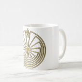 迷路の男 – 金ゴールド コーヒーマグカップ (正面右)