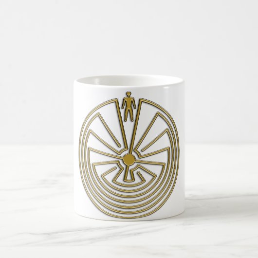 迷路の男 – 金ゴールド コーヒーマグカップ (中央)