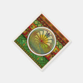 迷路の風景の男+あなたの背景 スタンダードカクテルナプキン (角)