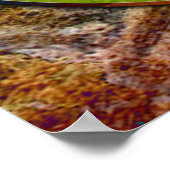 迷路の風景の男+あなたの背景 ポスター (角)