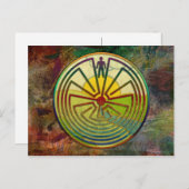 迷路の風景の男+あなたの背景 ポストカード (正面/裏面)