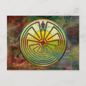 迷路の風景の男+あなたの背景 ポストカード (正面)