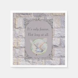 迷路は永遠のフクロウ結婚だけだ スタンダードカクテルナプキン