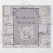 迷路は永遠のフクロウ結婚だけだ スパークリングワインラベル (シングルラベル)