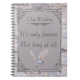 迷路は永遠のフクロウ結婚だけだ ノートブック