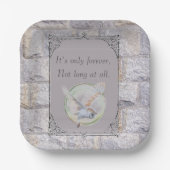 迷路は永遠のフクロウ結婚だけだ ペーパープレート (正面)