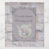 迷路は永遠のフクロウ結婚だけだ ワインラベル (シングルラベル)