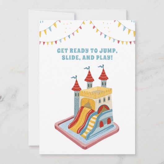 迷路よくはしゃぐ城誕生会 招待状 (裏面)