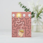 迷路を通じて創造性にブレーンストーミング ポストカード (スタンド正面)