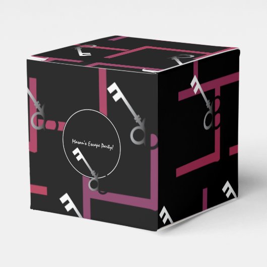 迷路エスケープパーティー迷路ビーフキャンディボックス フェイバーボックス (正面サイド)