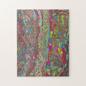 迷路カラフルの風景 ジグソーパズル (縦)