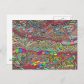 迷路カラフルの風景 ポストカード (正面/裏面)