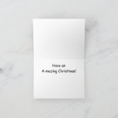 迷路クリスマスカー子供へド シーズンカード (内部)