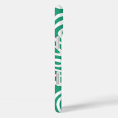 迷路グラフィックパターン緑 Case-Mate iPhoneケース (裏面 / 右)