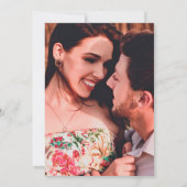 迷路タイポグラフィ写真の保存日付 案内状 (裏面)