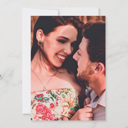 迷路タイポグラフィ写真の保存日付 案内状 (裏面)