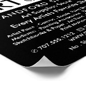 迷路トリップ（幻覚体験）のような柄、美術品店 ポスター (角)