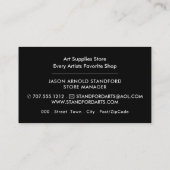 迷路トリップ（幻覚体験）のような柄、美術品店 名刺 (裏面)