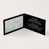 迷路トリップ(幻覚体験)のような正方形、アート先生、詳細 名刺 (内部)