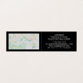 迷路トリップ(幻覚体験)のような正方形、アート先生、詳細 名刺 (内部フラット)