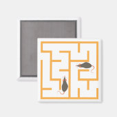 迷路ネズミ マグネット (正面/裏面)