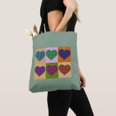 迷路ハート トートバッグ (クローズアップ)