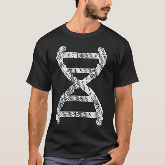 迷路パズル迷路DNA Tシャツ (正面)
