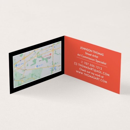 迷路パタトリップ（幻覚体験）のようなーン，アーティスト展，詳細 名刺 (内部)