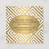 迷路パターン スクエア名刺 (裏面)