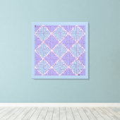 迷路パッチワーク キャンバスプリント (インサイチュ (ウッドフロア))